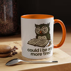 Could I Be Any More Tired Owl Coffee Mug — Funny Tired Owl Ceramic Accent Mug (11/15oz)