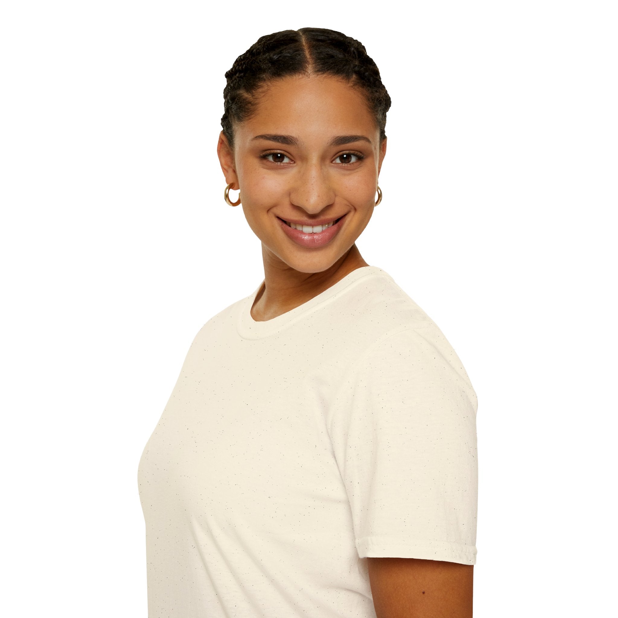 Woman's Plain Tee - Brain Frog Woman's Softstyle Plain T-Shirt - 100% Cotton / Cotton Blend - White / Black / Navy / Grey - 12 colours available