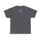 Blue Skeleton Cat Graphic Tee - Cute Creepy Kitty Shirt - 100% Cotton