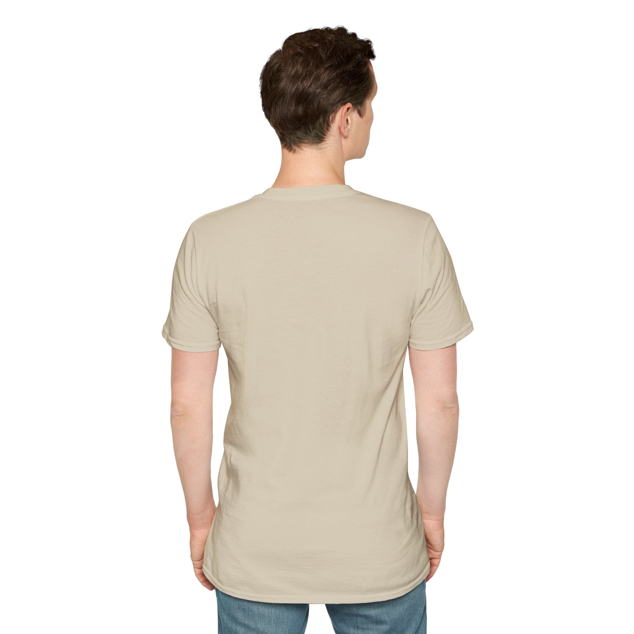 Men's Plain Tee - Brain Frog Men's Softstyle Plain T-Shirt - 100% Cotton / Cotton Blend