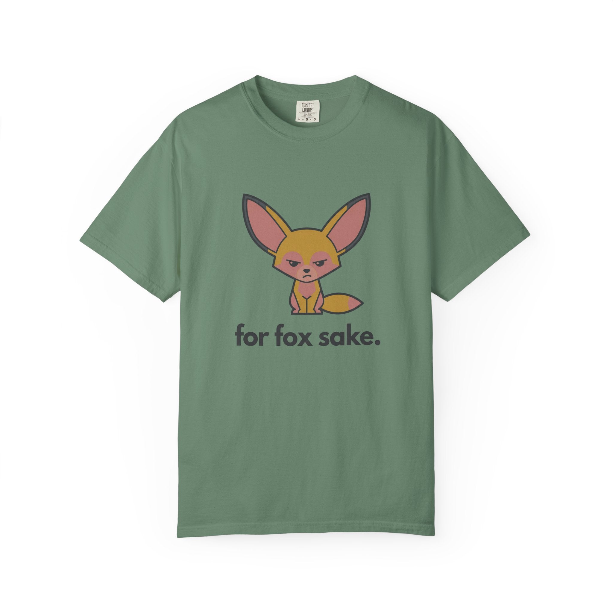 For Fox Sake T-Shirt - Cute Cartoon Fox Graphic Tee - 100% Cotton