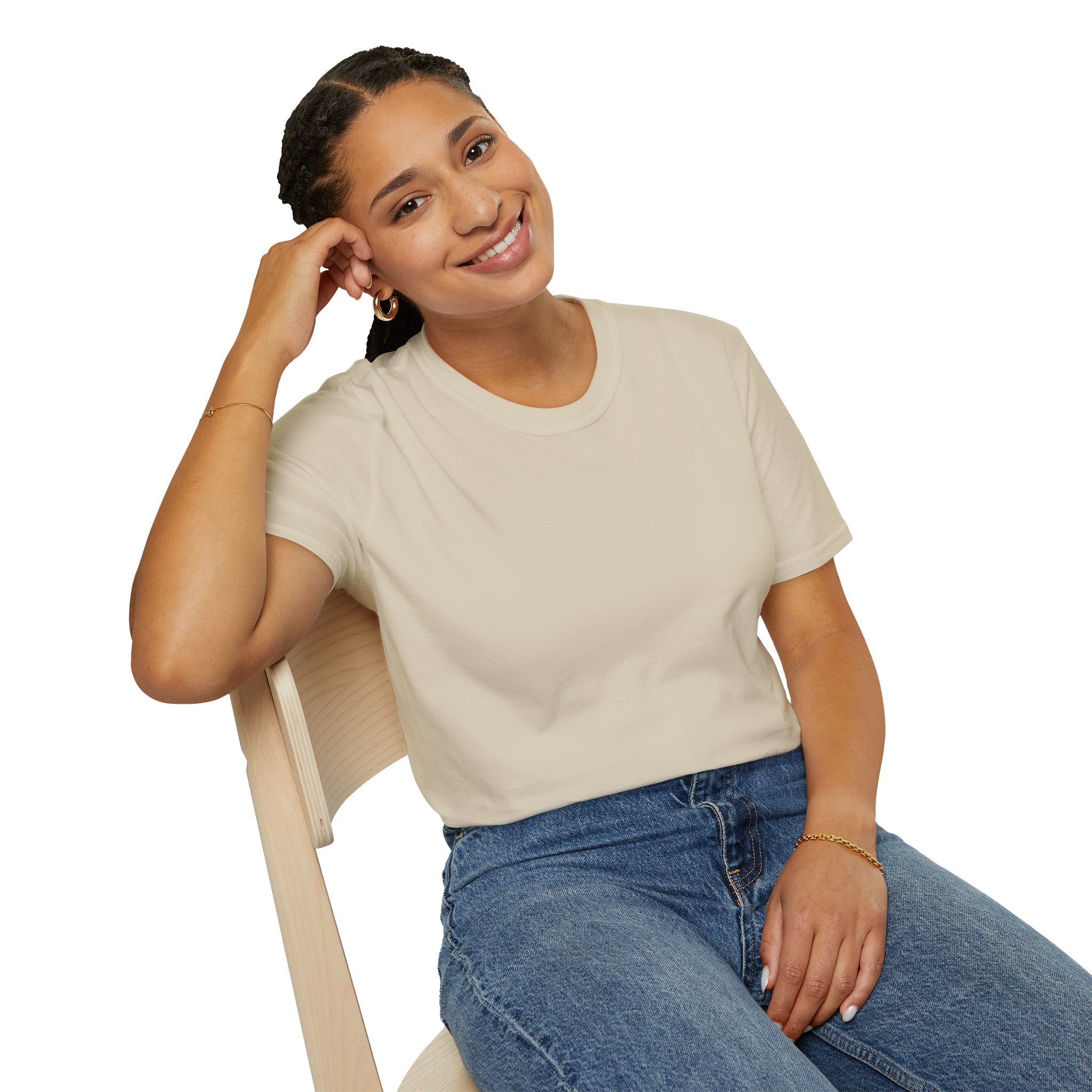 Woman's Plain Tee - Brain Frog Woman's Softstyle Plain T-Shirt - 100% Cotton / Cotton Blend - Colour Set One (16 Colours)