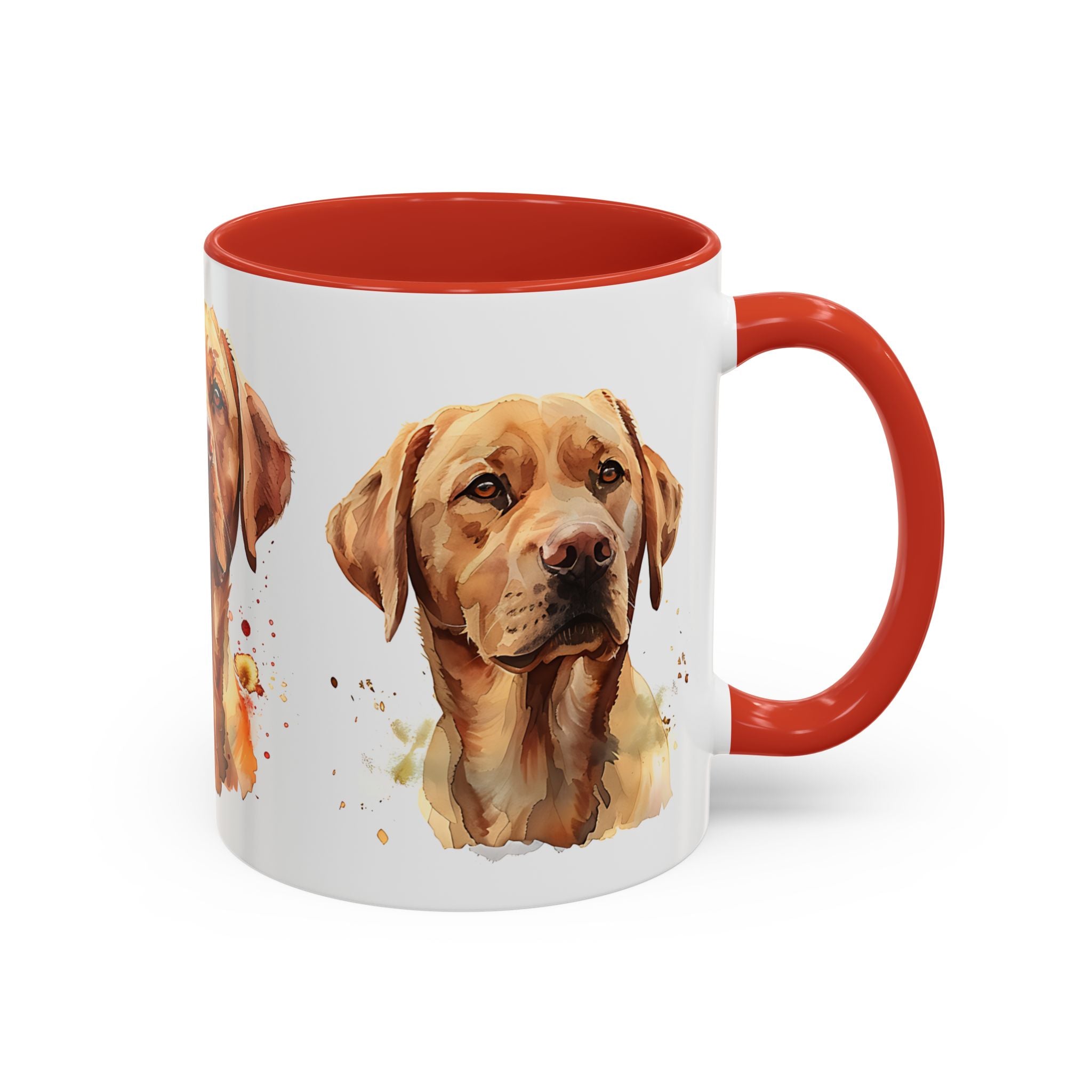 Labrador Retriever Art Coffee Mug - Watercolor Dog Portrait Accent Mug (11/15 oz)