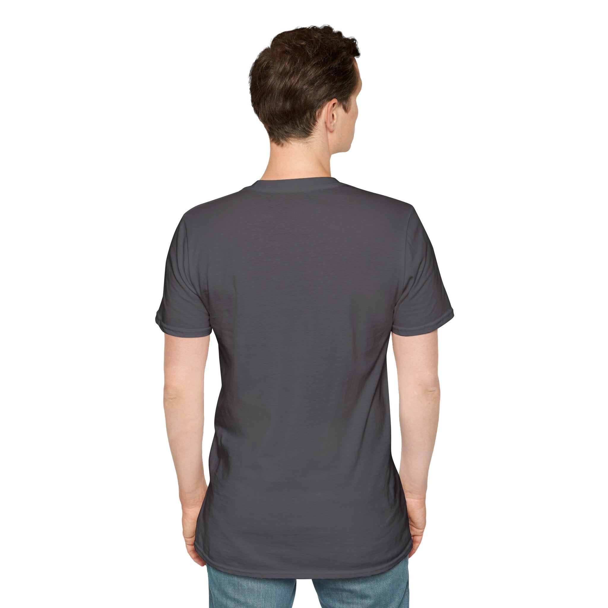 Men's Plain Tee - Brain Frog Men's Softstyle Plain T-Shirt - 100% Cotton / Cotton Blend