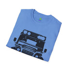 Defender Off-Road Shirt - "Custom Defender" Graphic 4x4 Adventure Tee - 100% Cotton / Cotton Blend