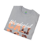 California Palm Photo Tee - Vintage Sunset Graphic T-Shirt - 100% Cotton