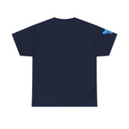 Blue Skeleton Cat Graphic Tee - Cute Creepy Kitty Shirt - 100% Cotton