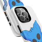 Blue Skeleton Cat Tough Magnetic Phone Case | Design by Jessica B