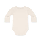 Panda-monium Baby Bodysuit - Cute Panda Long-Sleeve Organic Onesie - 100% certified organic cotton