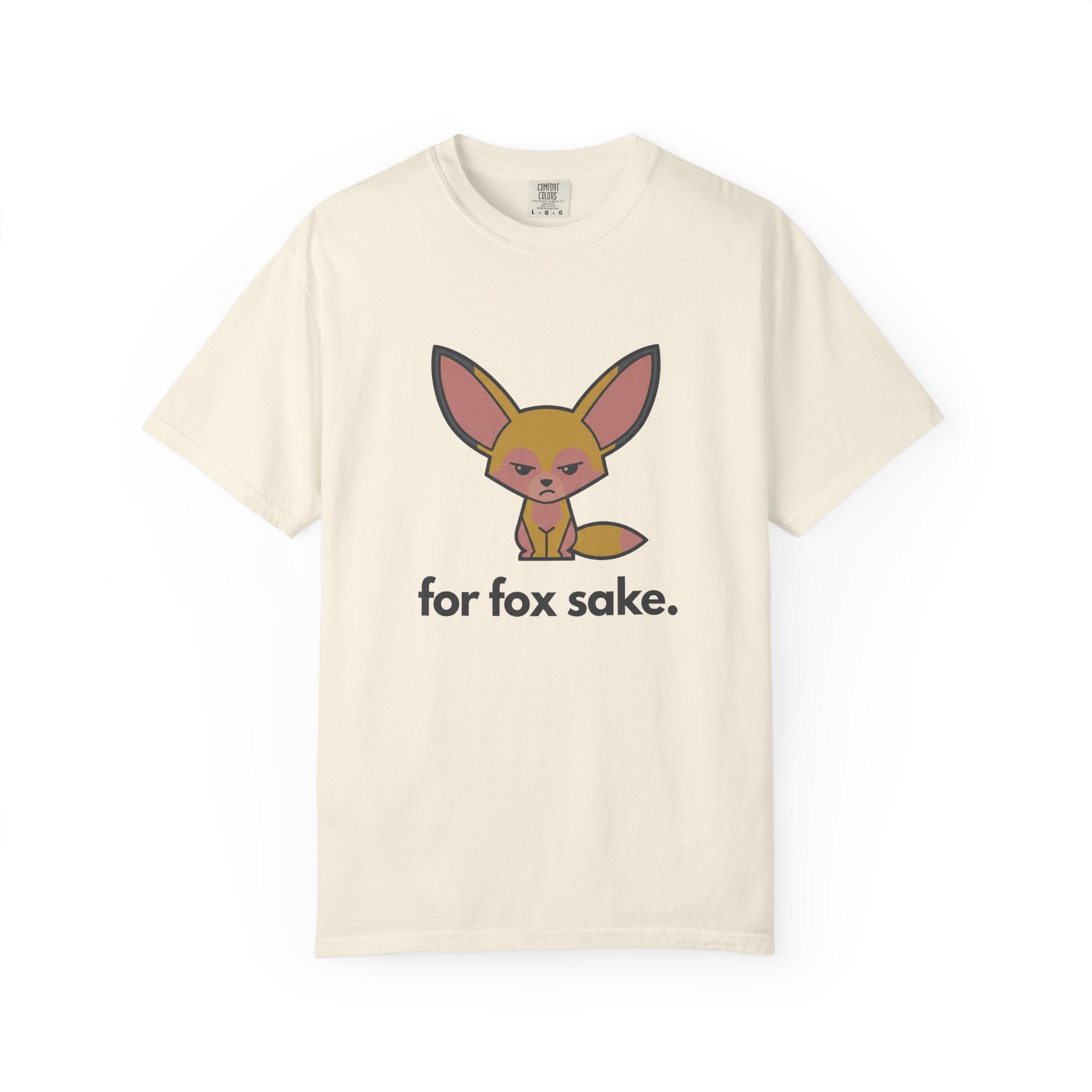 For Fox Sake T-Shirt - Cute Cartoon Fox Graphic Tee - 100% Cotton