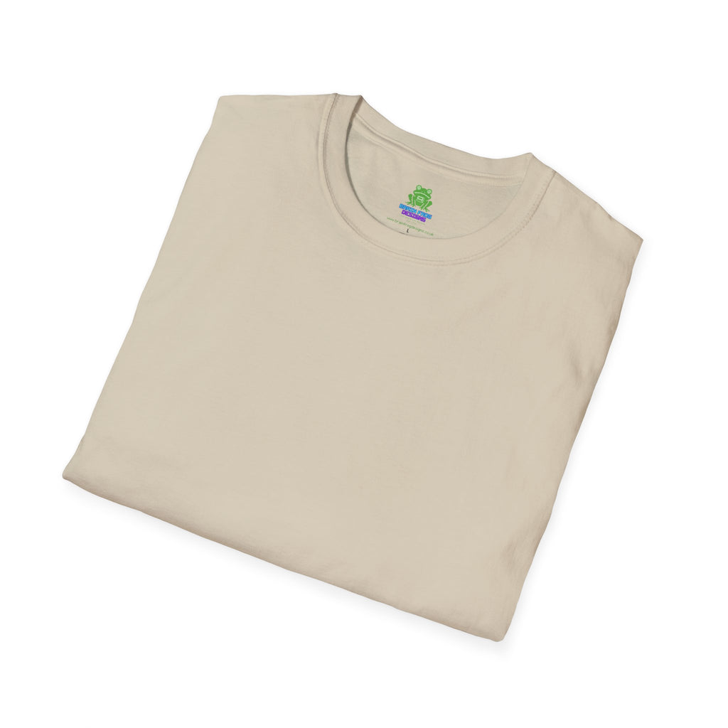 Men's Plain Tee - Brain Frog Men's Softstyle Plain T-Shirt - 100% Cotton / Cotton Blend
