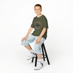 Kids T-Shirt - 'Flight From Above 2017 Fighter Pilot' Vintage Airplane Design - 100% Cotton / Cotton Blend