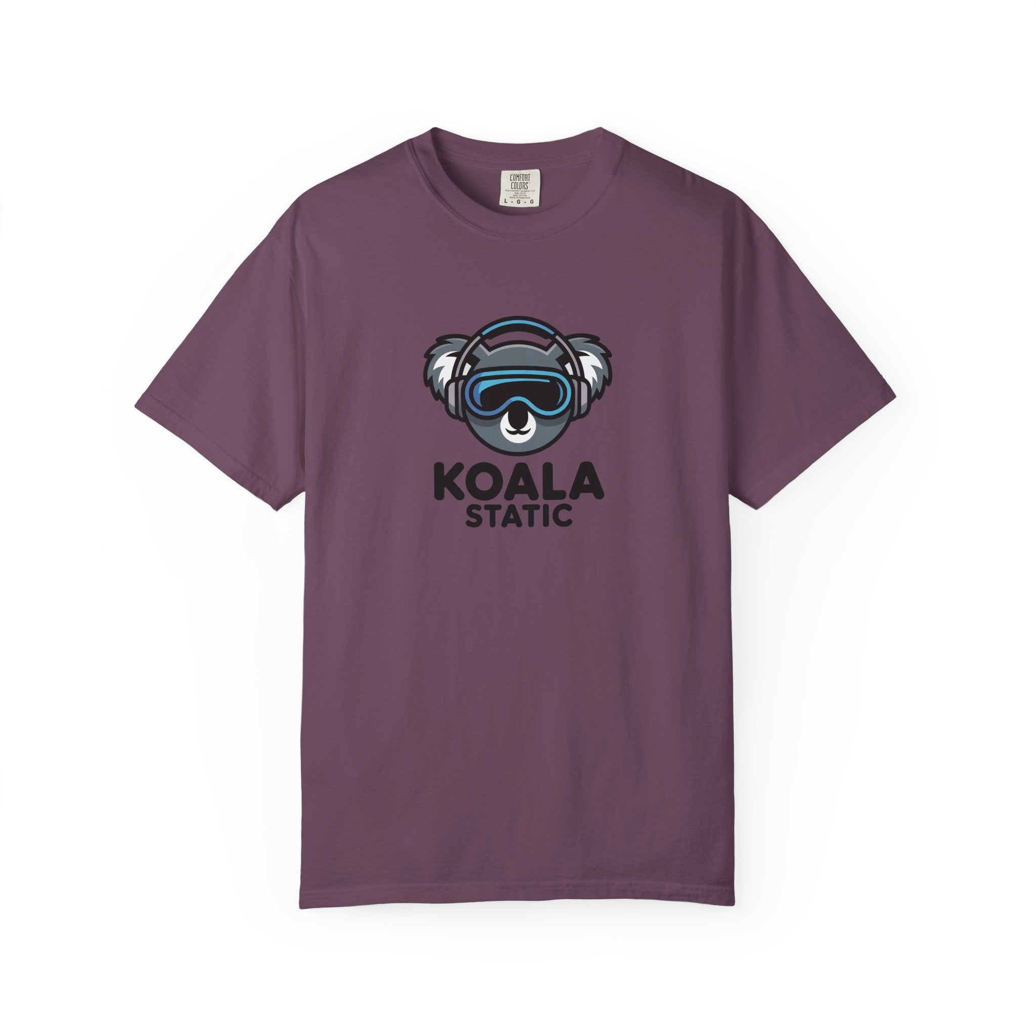 Koala Static Headphones Tee — Retro 90s Chill Graphic T-Shirt - 100% Cotton