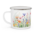 Enamel Mug - Watercolor Wildflower Camping Campfire Cup
