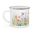 Enamel Mug - Watercolor Wildflower Camping Campfire Cup