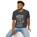 Retro Garage Muscle Car T-Shirt - Classic Speedway Vintage Auto Tee -100% Cotton
