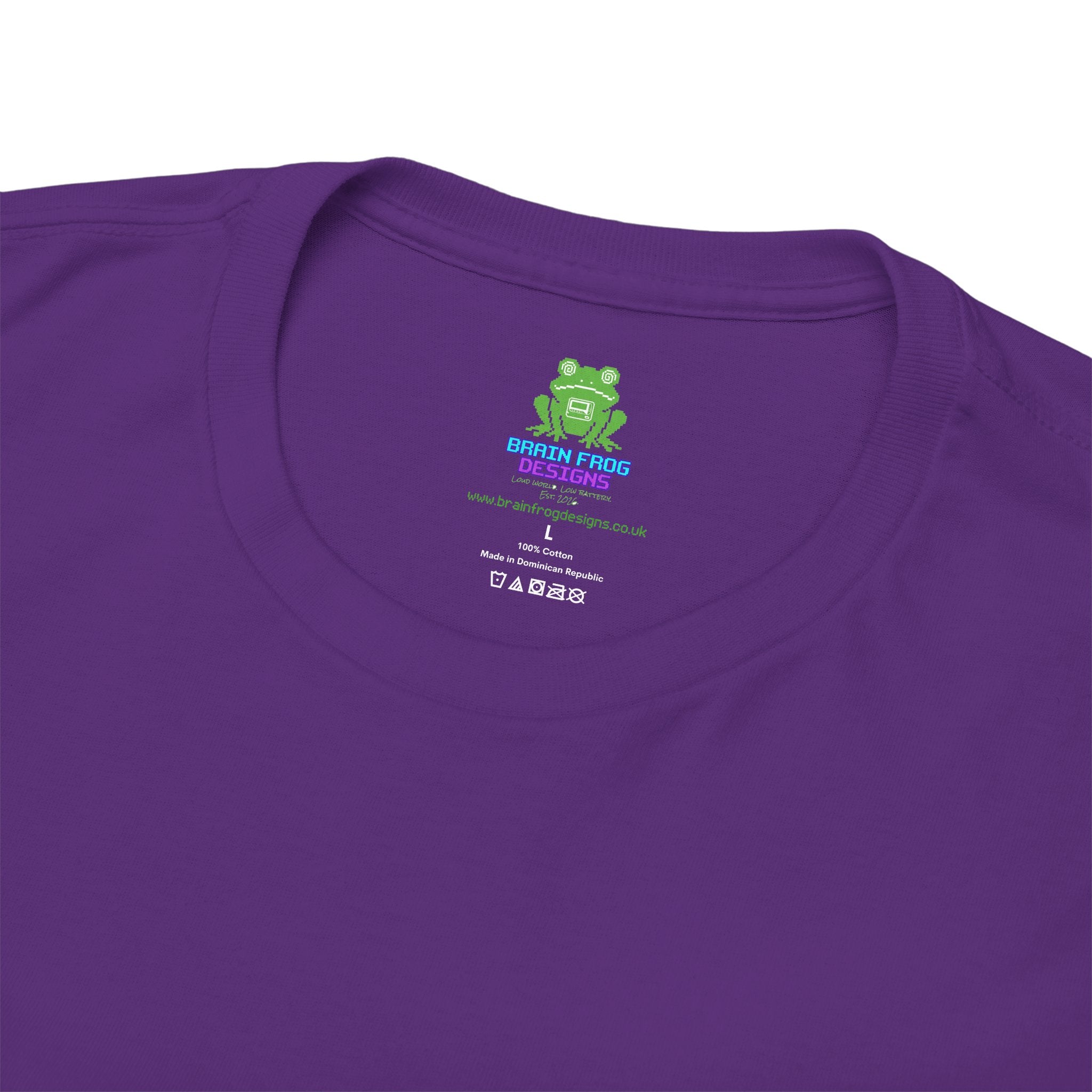 Purple Skeleton Cat Graphic Tee - Cute Creepy Kitty Shirt - 100% Cotton