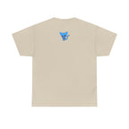 Blue Skeleton Cat Graphic Tee - Cute Creepy Kitty Shirt - 100% Cotton