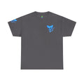 Blue Skeleton Cat Graphic Tee - Cute Creepy Kitty Shirt - 100% Cotton