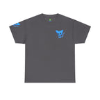 Blue Skeleton Cat Graphic Tee - Cute Creepy Kitty Shirt - 100% Cotton