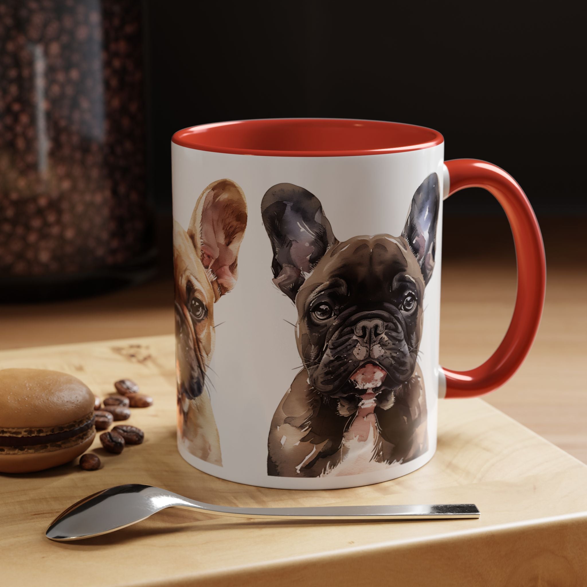 French Bulldog Accent Coffee Mug – Cute Pet Portraits (11/15 oz)