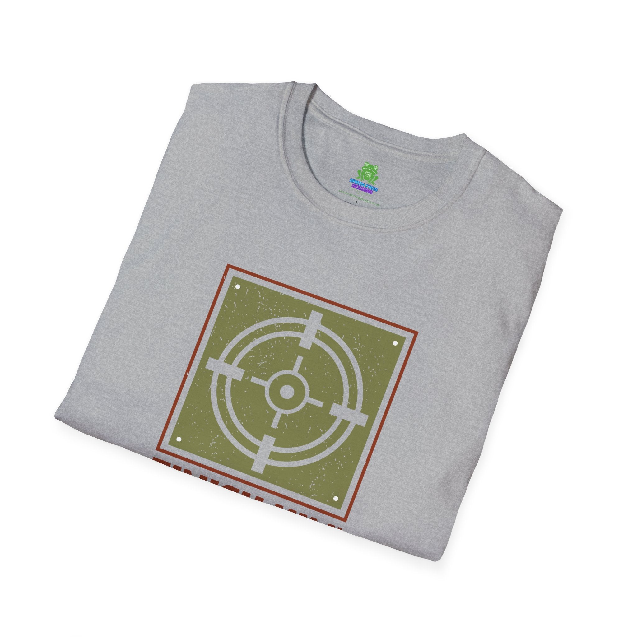 Finish Him! Gamer Target Graphic T‑Shirt - 100% Cotton / Cotton Blend