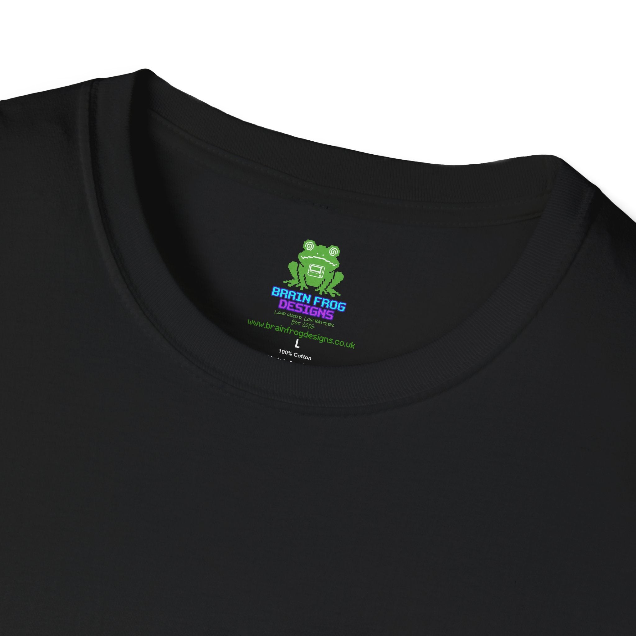 Woman's Plain Tee - Brain Frog Woman's Softstyle Plain T-Shirt - 100% Cotton / Cotton Blend - Colour Set One (16 Colours)