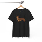 Dachshund Dog T‑Shirt — Cute Brown Sausage Dog Graphic Tee - 100% Cotton