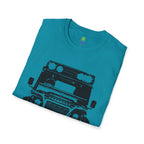 Defender Off-Road Shirt - "Custom Defender" Graphic 4x4 Adventure Tee - 100% Cotton / Cotton Blend