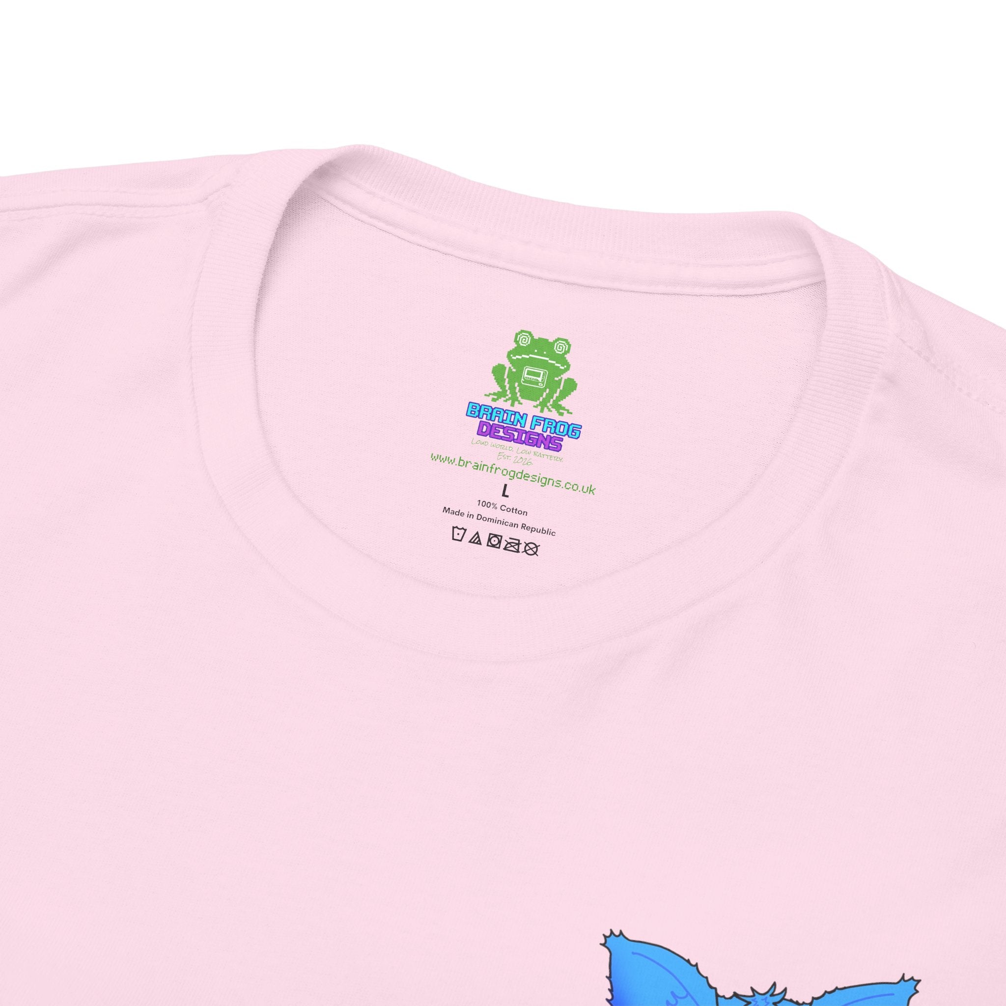 Blue Skeleton Cat Graphic Tee - Cute Creepy Kitty Shirt - 100% Cotton