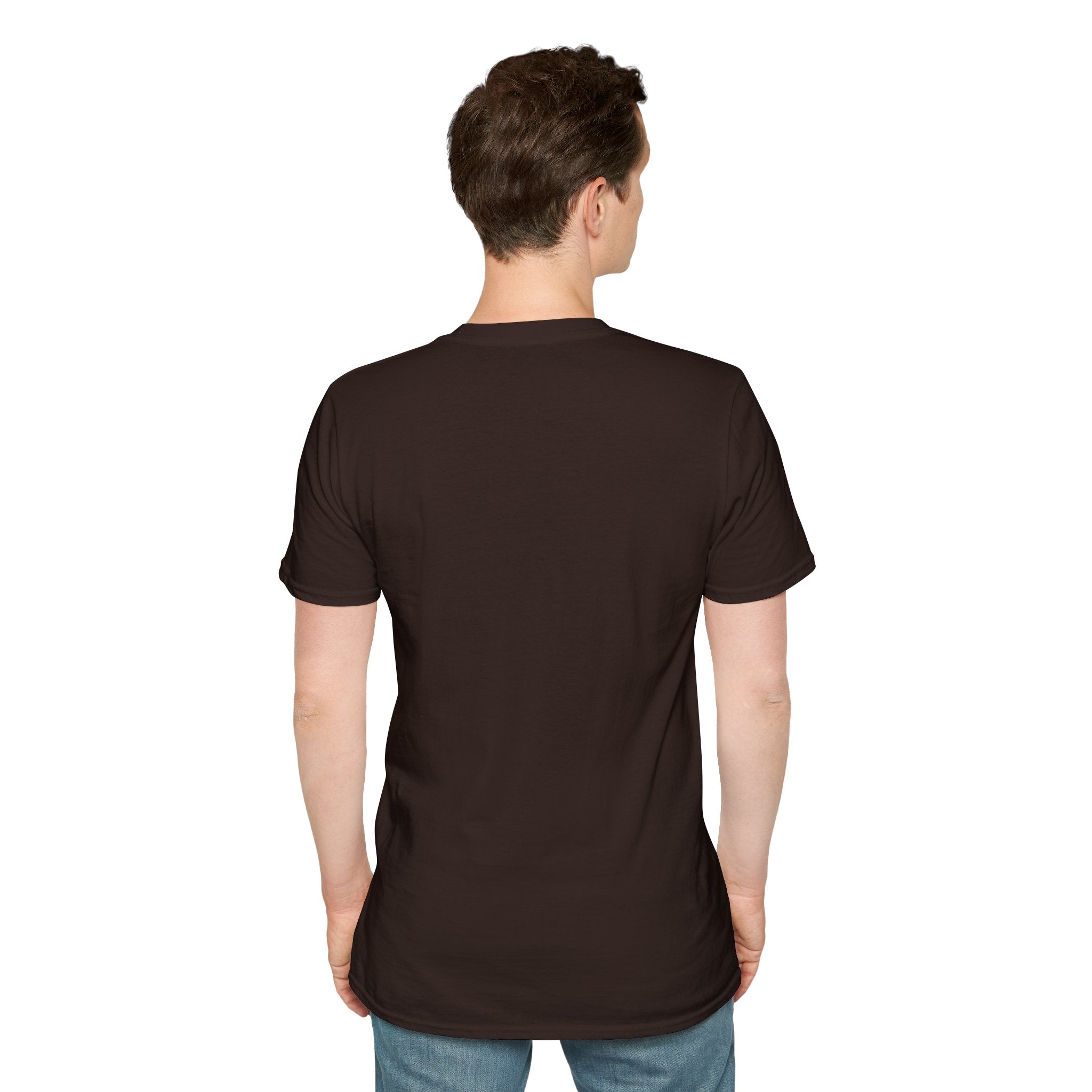 Men's Plain Tee - Brain Frog Men's Softstyle Plain T-Shirt - 100% Cotton / Cotton Blend