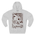 Vintage Car & Stereo Graphic Hoodie - Retro Automotive Streetwear - 100% Cotton / Cotton Blend