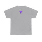 Purple Skeleton Cat Graphic Tee - Cute Creepy Kitty Shirt - 100% Cotton