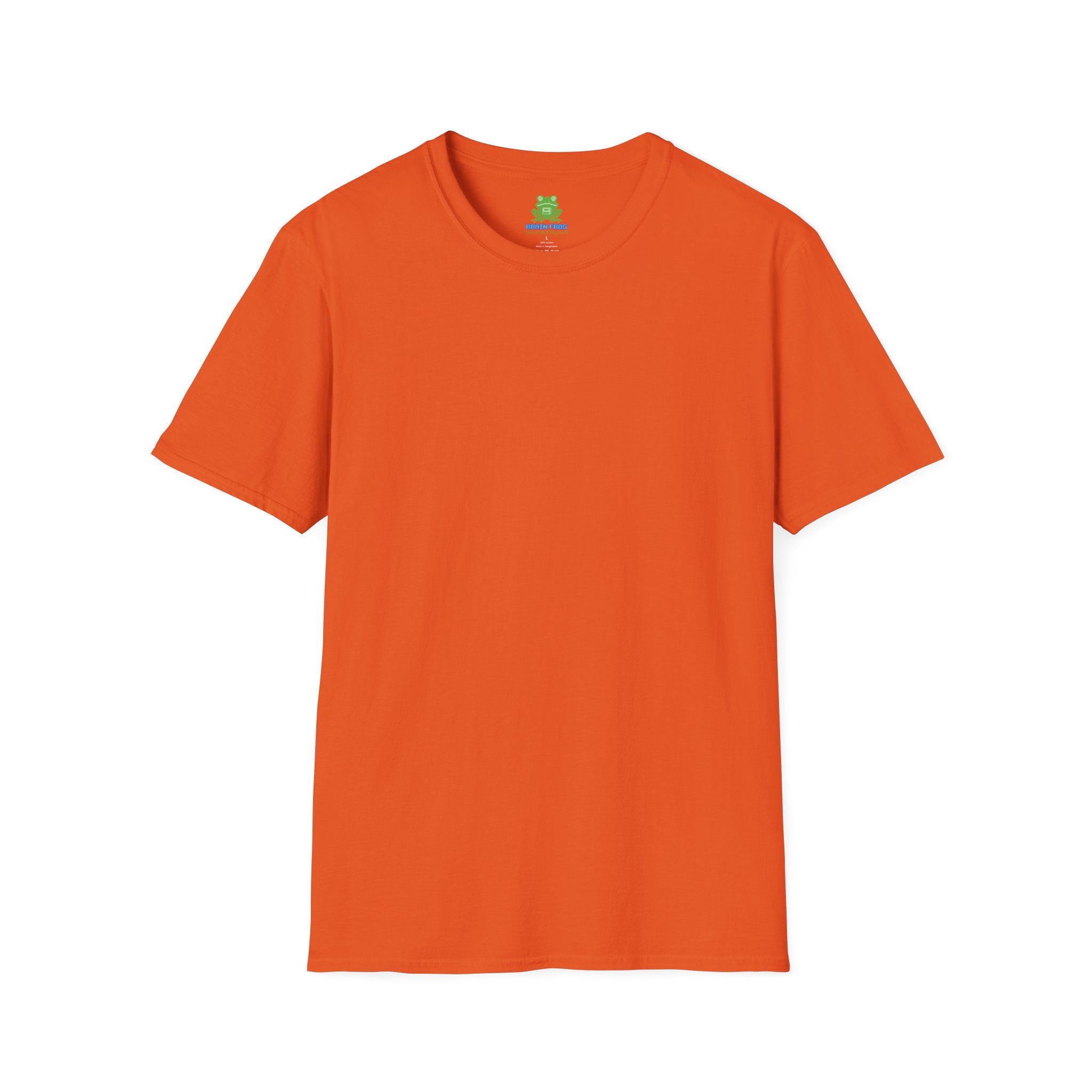 Men's Plain Tee - Brain Frog Men's Softstyle Plain T-Shirt - 100% Cotton / Cotton Blend - Colour Set One (16 Colours)
