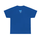 Blue Skeleton Cat Graphic Tee - Cute Creepy Kitty Shirt - 100% Cotton