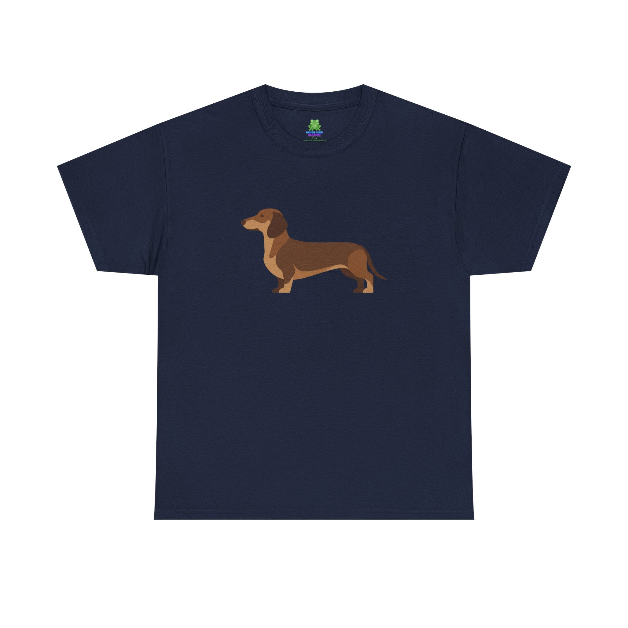 Dachshund Dog T‑Shirt — Cute Brown Sausage Dog Graphic Tee - 100% Cotton