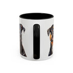 Staffy Dog Portrait Accent Coffee Mug (11/15oz) - Staffordshire Bull Terrier Portrait Mug