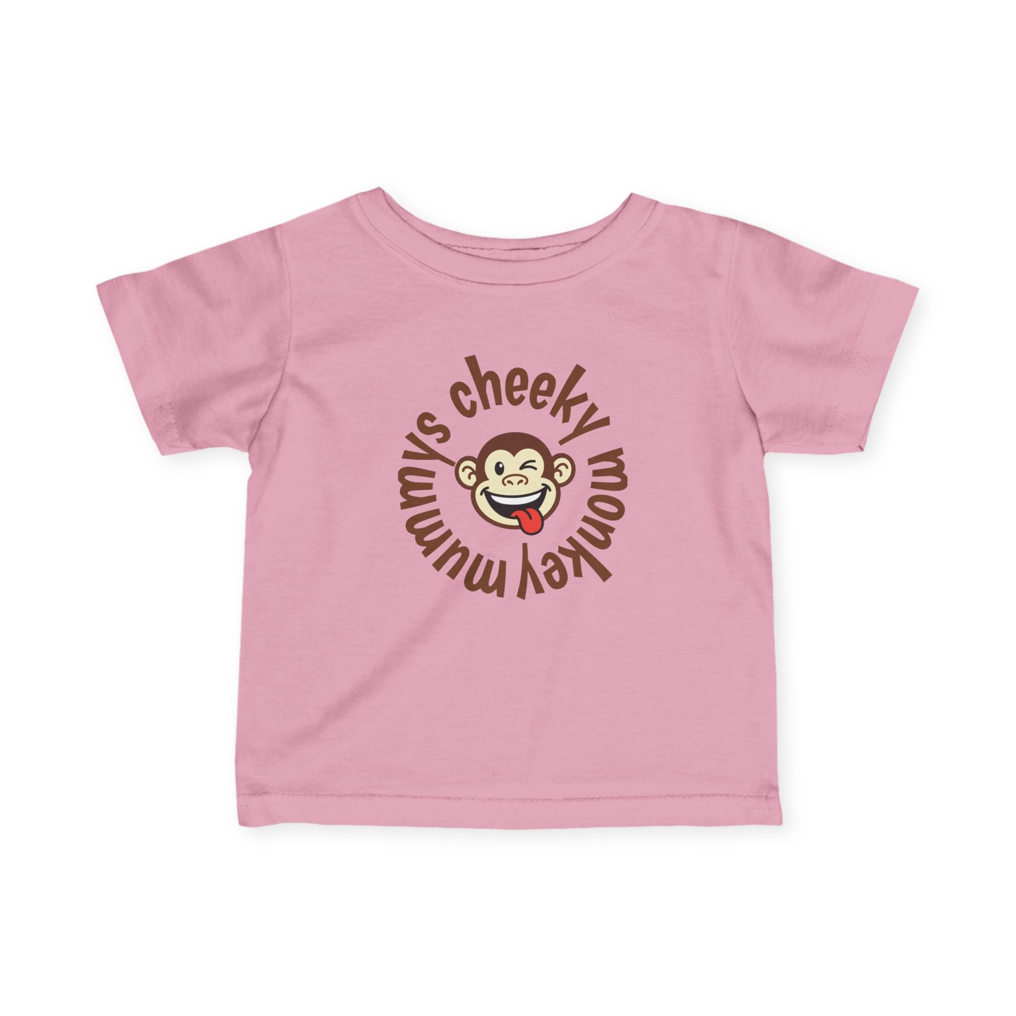 Cute Infant Tshirt - mummys cheeky monkey - Graphic Baby Tee Shirt - 100% Cotton