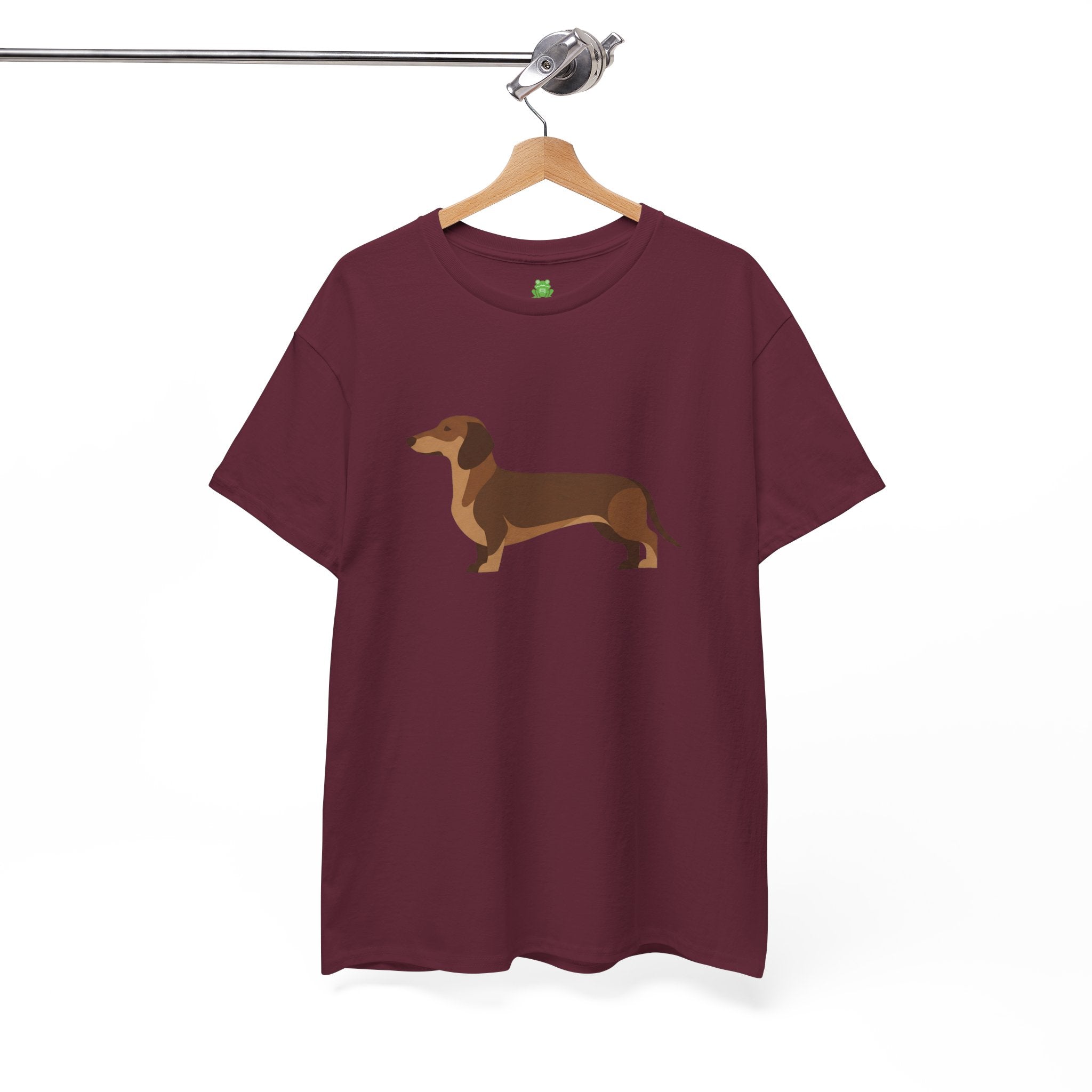 Dachshund Dog T‑Shirt — Cute Brown Sausage Dog Graphic Tee - 100% Cotton