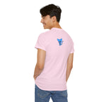 Blue Skeleton Cat Graphic Tee - Cute Creepy Kitty Shirt - 100% Cotton