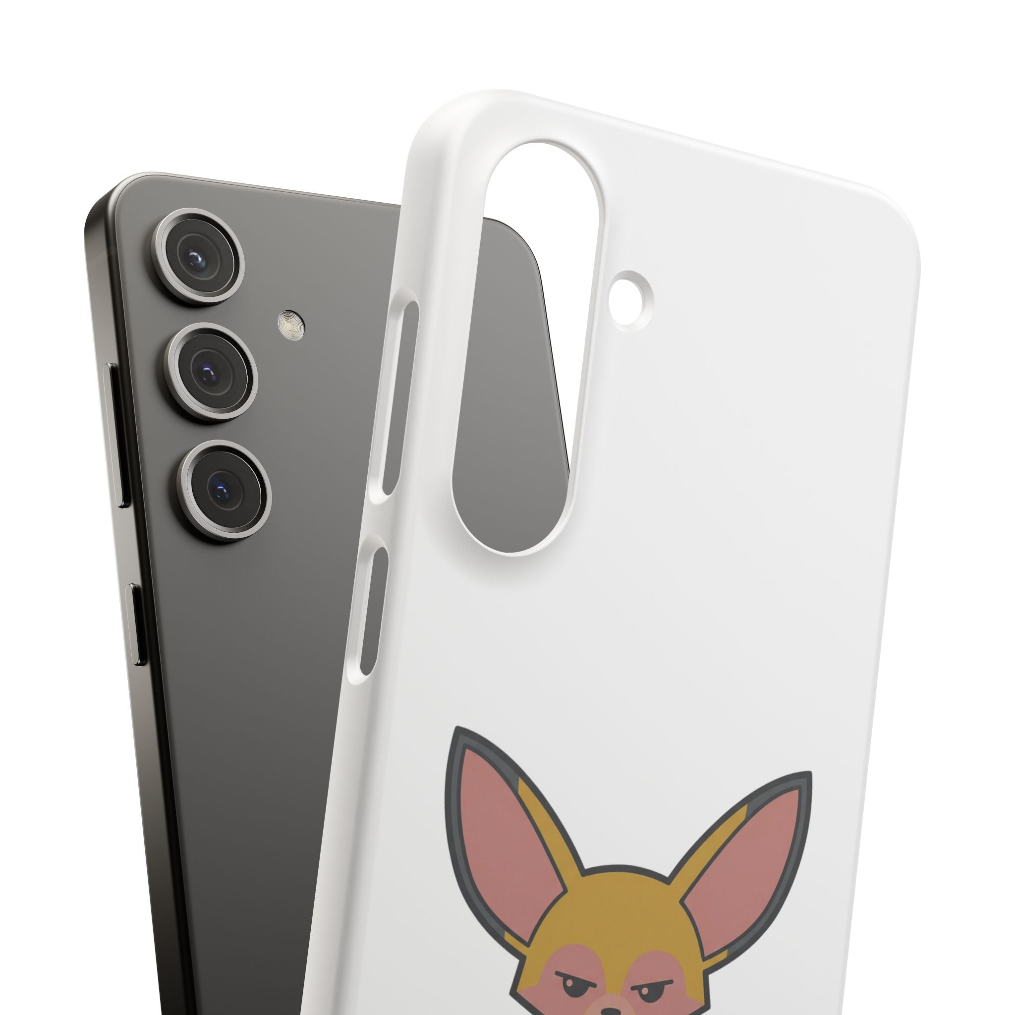 Phone Case — Cute 'for fox sake.' Cartoon Fox Protective Snap Case