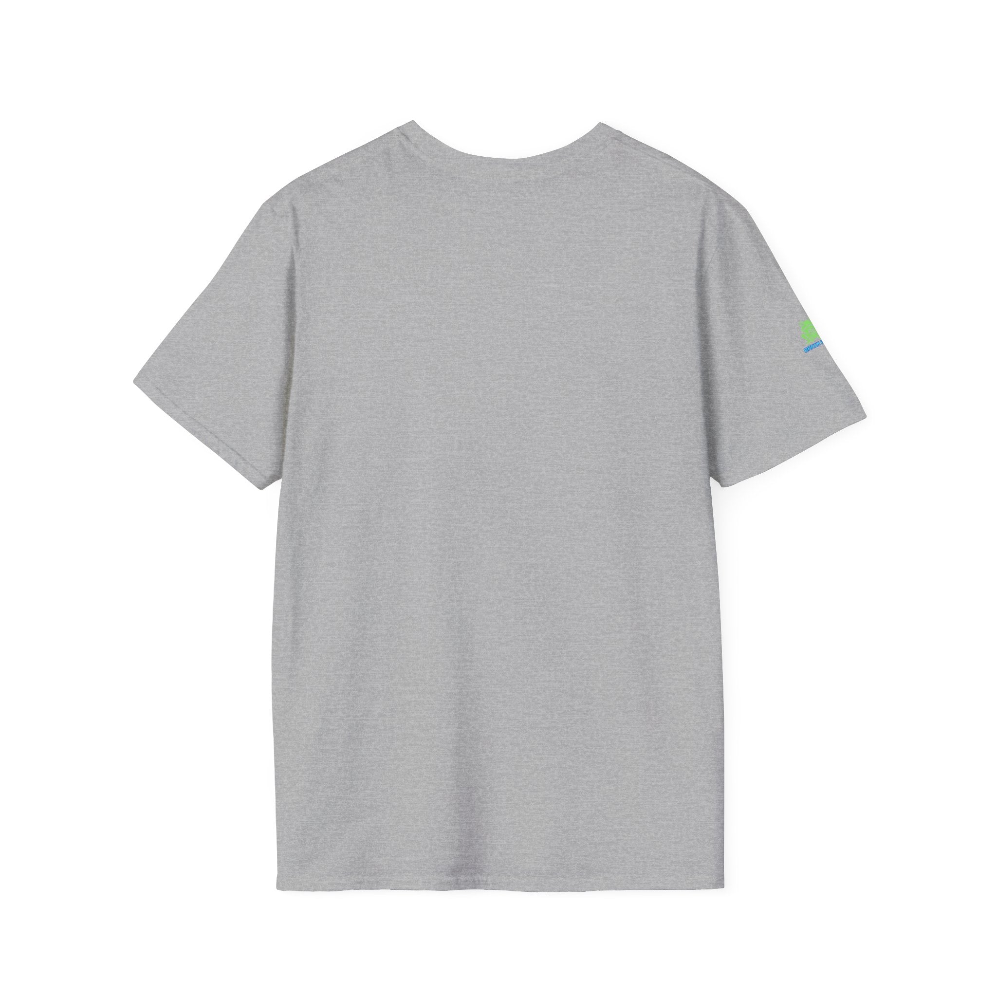 Brain Frog Design Signature T-Shirt - Small Green Brain Frog Logo Tee (Front Chest & Sleeve) - 100% Cotton / Cotton Blend