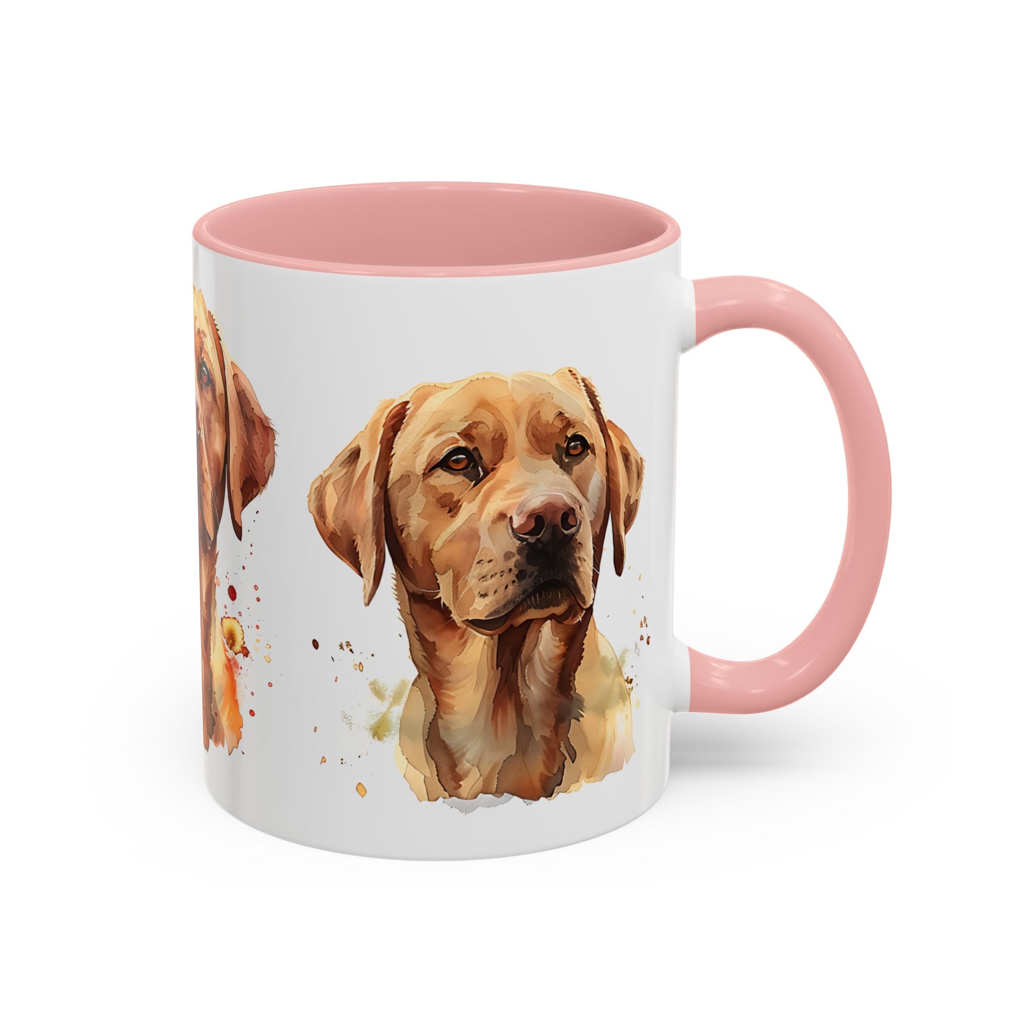 Labrador Retriever Art Coffee Mug - Watercolor Dog Portrait Accent Mug (11/15 oz)