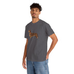 Dachshund Dog T‑Shirt — Cute Brown Sausage Dog Graphic Tee - 100% Cotton