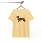 Dachshund Dog T‑Shirt — Cute Brown Sausage Dog Graphic Tee - 100% Cotton