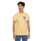 Blue Skeleton Cat Graphic Tee - Cute Creepy Kitty Shirt - 100% Cotton