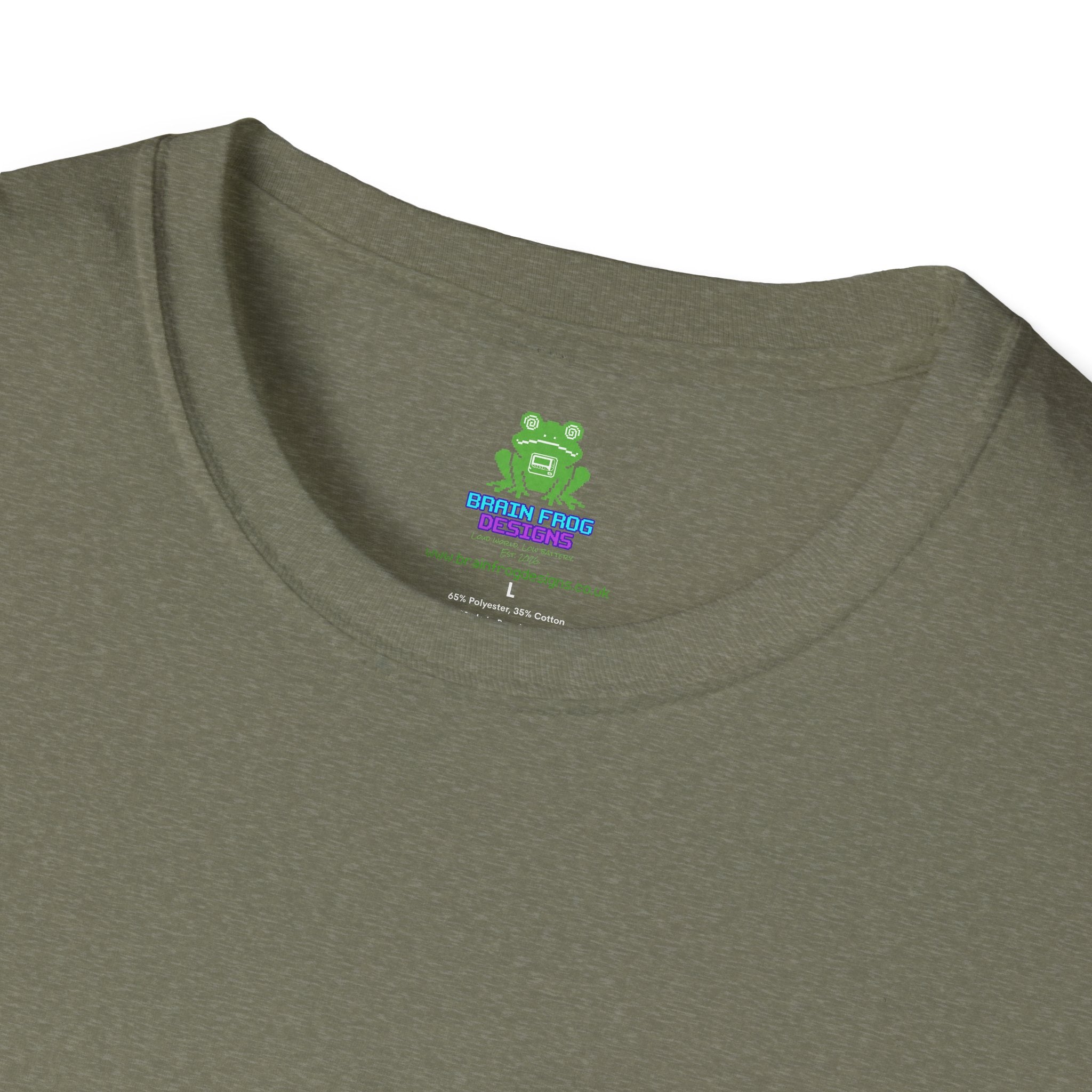 Woman's Plain Tee - Brain Frog Woman's Softstyle Plain T-Shirt - 100% Cotton / Cotton Blend - Colour Set One (16 Colours)