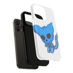 Blue Skeleton Cat Tough Magnetic Phone Case | Design by Jessica B