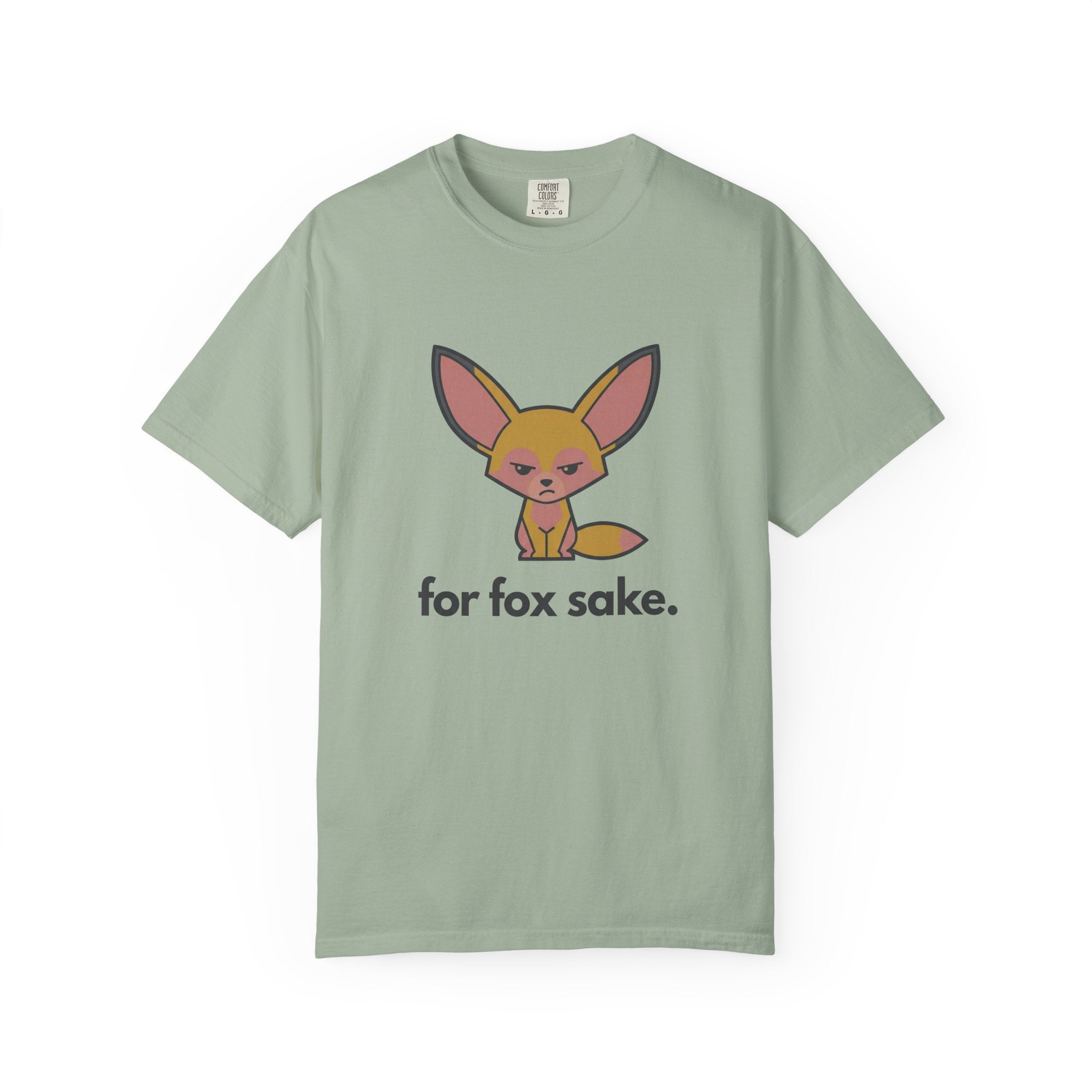 For Fox Sake T-Shirt - Cute Cartoon Fox Graphic Tee - 100% Cotton