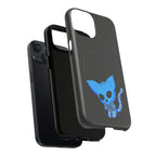 Blue Skeleton Cat Tough Magnetic Phone Case | Unique Design to Brain Frog